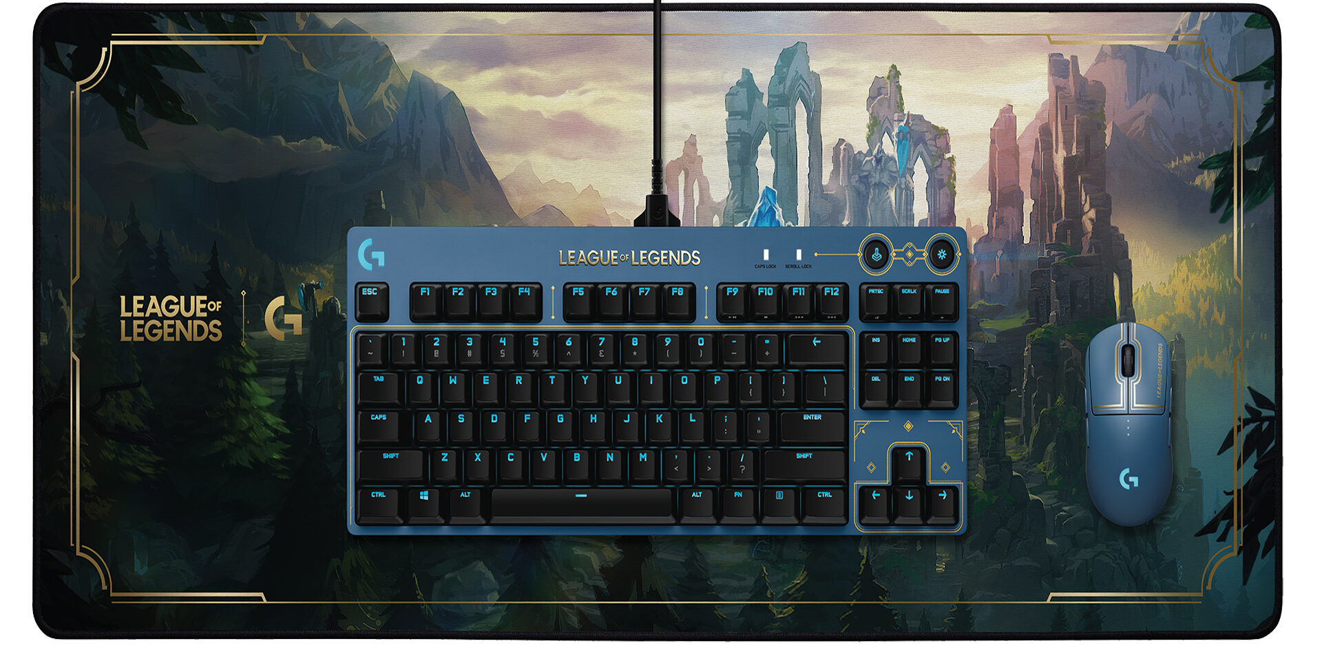 MID_Resolution_PNG-G840 XL Gaming Mouse Pad w Pro Wireless and Pro Keyboard LoL Top